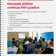 5 PPP em Educação Educação pública continua 100% pública